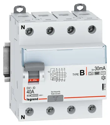 Zdjęcie produktu dla Legrand FI-SCHALTER 40A 4P 30MA B (411966 DX3)