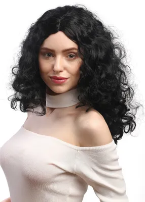 Produktbild von WIG ME UP Perücke Locken Volumen Schwarz Mittelscheitel 3072-P103