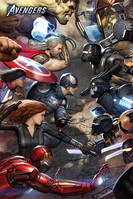 Produktbild von Avengers - Gamerverse - Face Off - Film Poster Plakat Druck - Größe 61x91,5 cm