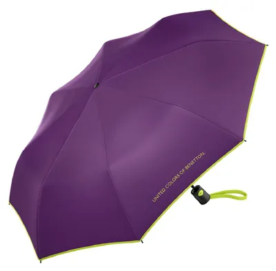 Produktbild von Happy Rain Benetton Mini AC Auf-Automatik Taschenschirm hyacinth violet