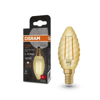Produktbild von Osram Vintage 1906, 1,5 W, 12 W, E27, 120 lm, 15000 h, Warmweiß