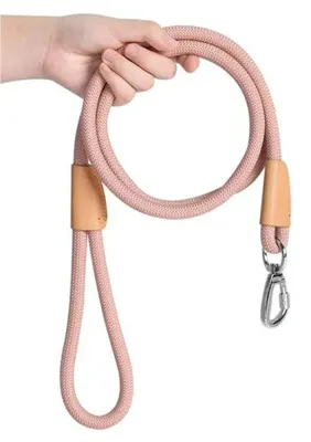 Image de Elzusha - Laisse pour chien, nylon, durable, couleur pêche, idéale pour l'entraînement