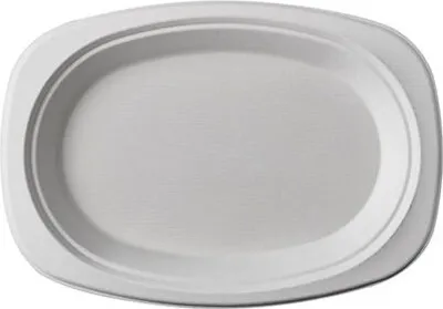 Obrázek produktu pro Papstar Teller Zuckerrohr pure oval 23x16x2 cm 50 Stück