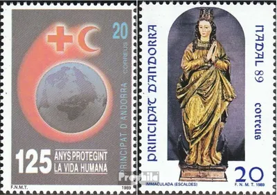 Produktbild von Briefmarken Andorra - Spanische Post 1989 Mi 212,213 (kompl.Ausg.) postfrisch Rotes Kreuz