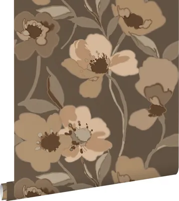 Obrázok produktu pre ESTAhome tapeta kvety béžová a hnedá 50 x 900 cm