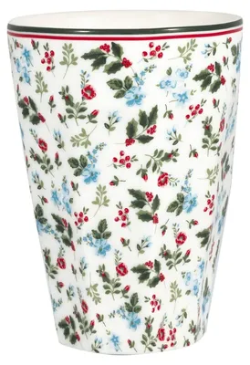 Immagine prodotto di Greengate Carty, tazza da caffè in porcellana bianca, capacità 0,4 litri