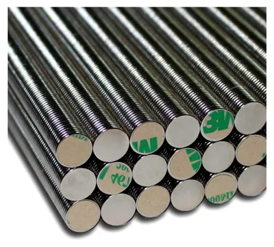 Produktbild von 250 selbstklebende Neodym-Magnete NdFeB Ø10x1 mm - 600 g Haftkraft