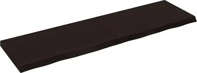 Productafbeelding van vidaXL Wastafelblad, donkerbruin, 180x50x(2-6) cm, massief hout