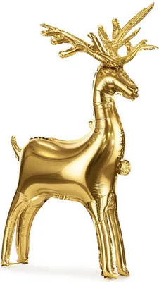 Immagine prodotto di Pallone in foil in piedi Renna, Natale, 124 x 80 cm