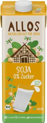 Produktbild von Allos Soja 0% Zucker Drink - - 1l x 6 - 6er Pack VPE