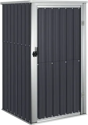 Zdjęcie produktu dla vidaXL Szopa narzędziowa antracyt 88x89x161 cm Stal ocynkowana