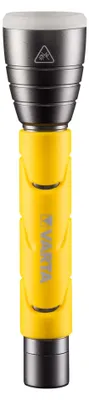 Produktbild von Varta Taschenlampe LED inkl. 2x AA Batterien, Outdoor Sports F20, Leuchte, Lampe mit zwei Leuchtmodi, Taschenleuchte mit gummiertem Griff, sehr robust, gelb, Taschenlampe, Schwarz, Gelb, LED, 1 Lampen, 235 lm, 160 m