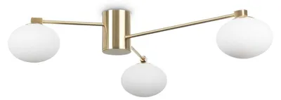 Obrázek produktu pro Ideal Lux 288260 HERMES stropné svietidlo 3xG9 saténová mosadz