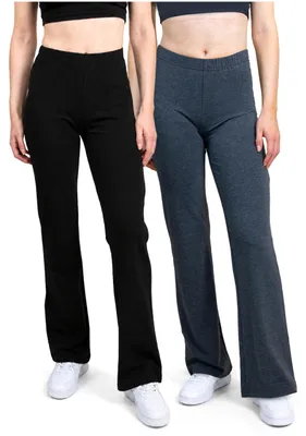 Produktbild von SES Flared Leggings Damen 2er-Pack Anthrazit meliert/Schwarz 36/38