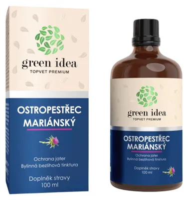 Ostropestřec mariánský – bezalkoholová tinktura 100 ml – Green idea