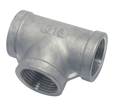 Produktbild von T-Stück mit Innengewinde, 1/2", Edelstahl A4
