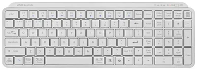 Produktbild von Mars Gaming Mksilenkeyswes Kabellose Gaming-tastatur Weiß Weiß One Size