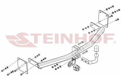 Produktbild von STEINHOF K-041 Anhängerkupplung 1100kg Max für KIA RIO III (UB)