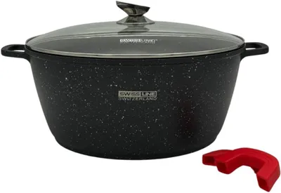 Image de Poêle en acier inoxydable, diamètre 40 cm, idéale pour la cuisson lente, casserole