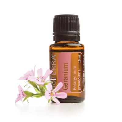 Immagine prodotto di L'olio di geranio Doterra abbellisce la pelle e i capelli 15 ml