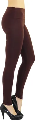 Immagine prodotto di Leggings da donna leggings lunghi a vita alta marrone L