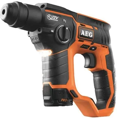 Produktbild von AEG BBH 12 LI-202C/2.0 Ah Akku Bohrhammer  mit Koffer SDS Plus LED 2 x 2.0 Ah PRO Li-Ion