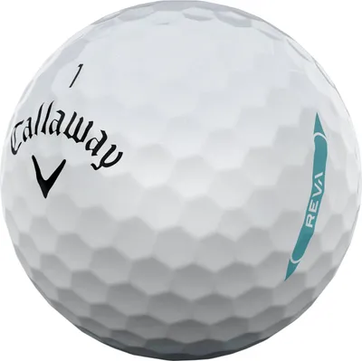 Produktbild von Callaway REVA Golfbälle – Maximale Länge, gerader Ballflug und hohe Fehlerverzeihung (Dutzend) Weiß
