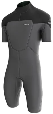 Productafbeelding van ProLimit Neopreen Fusion Shorty V-Zip 2/2 FL, zwart, maat 48/S (neopreen en bevestigingsriem)