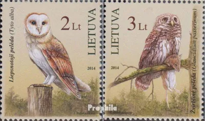 Produktbild von Briefmarken Litauen 2014 Mi 1156-1157 (kompl.Ausg.) postfrisch Eulen