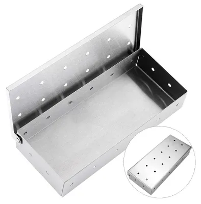 Obrázok produktu pre BBQ Roker Box – Nerezová oceľ – Prenosný, obdĺžnikový doplnok na drevené uhlie