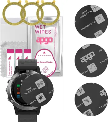 Produktbild von apgo 3 Stück Schutzglas, Matt, kompatibel mit Garmin Fenix 5 Smartwatch, Hybrid 8H, Ersatz für Hartglas, Displayschutzglas, Bildschirmschutz, Displayschutz, kratzfest