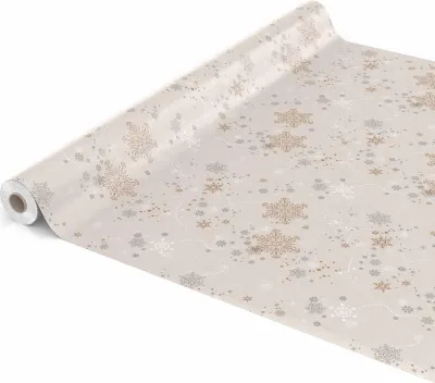 Produktbild von Tischdecke Wachstuch Weihnachten Beige Robust Wasserabweisend Breite 140 cm Länge 2000 cm