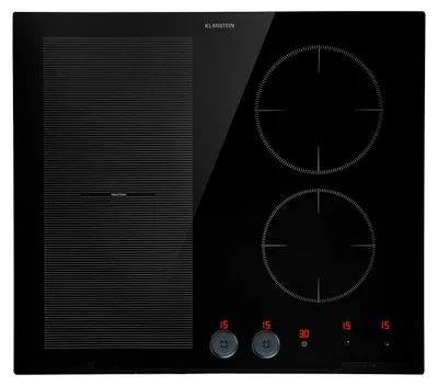 Image de Klarstein Plaque Induction en Céramique de 7000W, Plaque de Cuisson Electrique à Induction 4 Feux, Tables de Cuisson, Bouton Magnétique, Plaques Chauffantes ThermoBoost, Sécurité Enfant, Minuterie