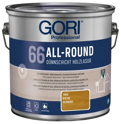 Produktbild von GORI Professional 66 ALL-ROUND, Dünnschicht-Holzlasur, eiche, 2,5 l