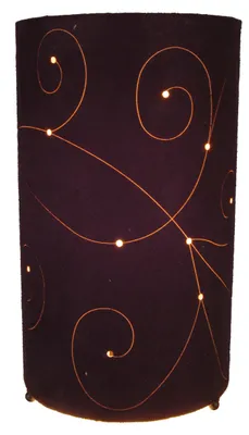 Produktbild von Tischleuchten - Stofftischleuchte "JUDI", Tischlampe aus Textilmaterial in schwarz, 26 cm hoch, Ø 15 cm, E14-Fassung – Schnurschalter
