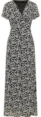 Produktbild von threezy Damen Wickelkleid 19222817-TH01, SCHWARZ Weiss, XS