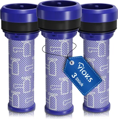 Produktbild von Motorfilter 3x passend wie Dyson 923413-01 Motorschutzfilterzylinder für Staubsauger