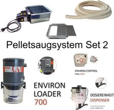 Produktbild von environ Pelletsaugsystem Set 2 – Pelletentnahme mit VakuMatik & Loader 700