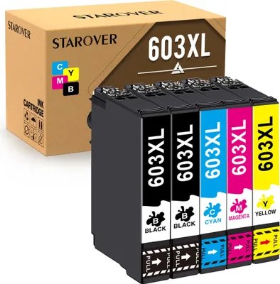 Produktbild von 5x für Epson 603 XL 603XL Druckerpatronen Ersatz Multipack Kompatibel für XP-3100 XP-4100 XP-2100 XP-2105 XP-3105 XP-4105 WF-2830 WF-2810 WF-2835