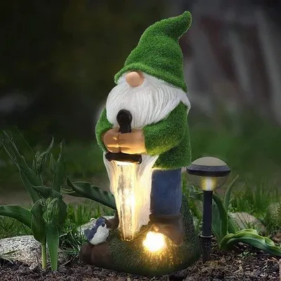 Image de Nain de jardin coloré, décoration d'extérieur, 1 pièce