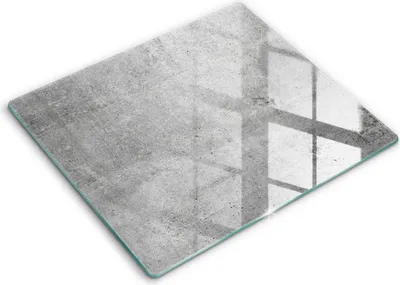 Produktbild von Abdeckung Glas - Küchenabdeckung - 60x52 cm - Abdeckplatte -Betonstruktur