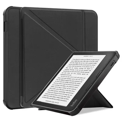 Image de Housse pour Kobo Libra 2 7 pouces Smart Cover Etui avec fonction support et fonction veille/réveil automatique Noir