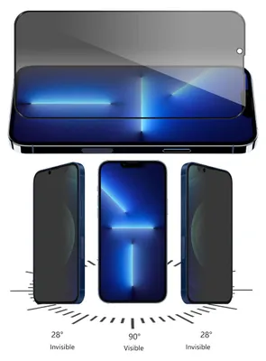 Immagine prodotto di Per Apple iPhone 14 / 13 / 13 Pro 3D Display LCD H9 Privacy Hard Glass Armour Nuovo