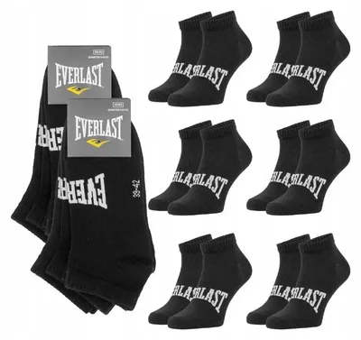 Produktbild von Everlast Quarter 6er Pack Knöchelhohe Socken Schwarz