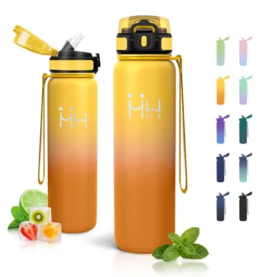 Image de Thermos JAPORIA, 1 litre, bouteille en acier inoxydable, étanche, sans BPA, avec filtre à charbon