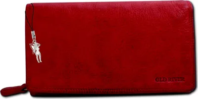 Produktbild von Portemonnaie rot Old River Leder D2OPD410R