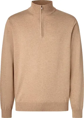 Produktbild von FaÇonnable Cosilk Halbzippullover Beige S Mann Beige S