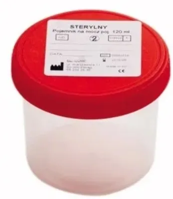 Produktbild von Pojemnik na mocz z naklejką, zakręcany, sterylny, 120 ml - Długi termin ważności!