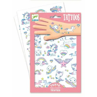 Produktbild von Glitzer-Tattoos Einhörner von Djeco