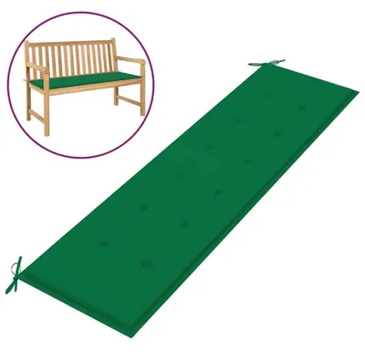Produktbild von Gartenbank Auflage Bankauflage Sitzpolster Bankkissen für Gartenbänke und Sitzbänke Polsterauflage Outdoor Sitzkissen 100 x 50 cm Grün 180 x 50 x 3 cm